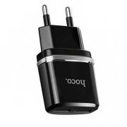 Превью Сетевое зарядное устройство HOCO C12 2USB (черное) &mdash; 2
