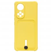Чехол-накладка SC304 с картхолдером для Huawei Nova 9 (желтая) — 1