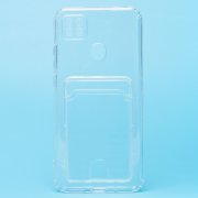 Чехол-накладка SC276 с картхолдером для Xiaomi Redmi 10A (прозрачная) — 1