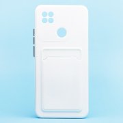 Чехол-накладка SC315 с картхолдером для Xiaomi Redmi 10A (белая) — 1