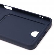 Чехол-накладка - SC315 с картхолдером для Realme C33 (темно-синяя) — 3