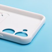 Чехол-накладка - SC304 с картхолдером для Realme C33 (белая) — 3