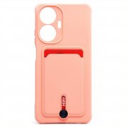 Чехол-накладка - SC304 с картхолдером для Realme C55 (светло-розовая) — 1