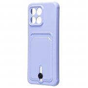 Чехол-накладка - SC304 с картхолдером для Huawei Honor X6 (217939) (светло-лиловая) — 3