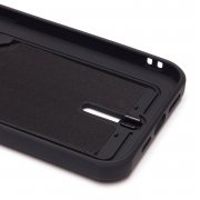 Чехол-накладка - SC304 с картхолдером для Apple iPhone 14 Pro Max (черная) — 3