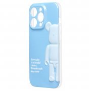 Чехол-накладка - SC332 для Apple iPhone 14 Pro (синяя) — 3