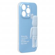 Чехол-накладка - SC332 для Apple iPhone 14 Pro (синяя) — 2