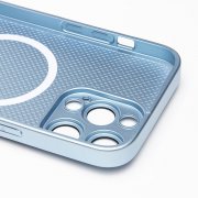 Чехол-накладка - SM021 SafeMag для Apple iPhone 14 Pro Max (светло-синяя) — 2