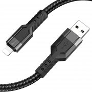 Кабель Hoco U110 для Apple (USB - lightning) (черный) — 3