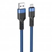 Кабель Hoco U110 (USB - micro USB) (синий) — 1