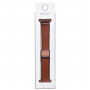 Ремешок - ApW38 Square buckle Apple Watch 45 mm Watch 42 mm экокожа (коричневый) — 2
