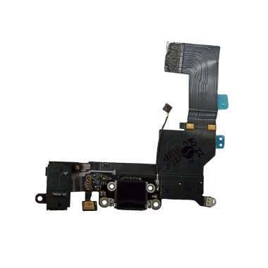 Шлейф для Apple iPhone 5S на разъем зарядки/разъем гарнитуры/микрофон (черный) &mdash; 2