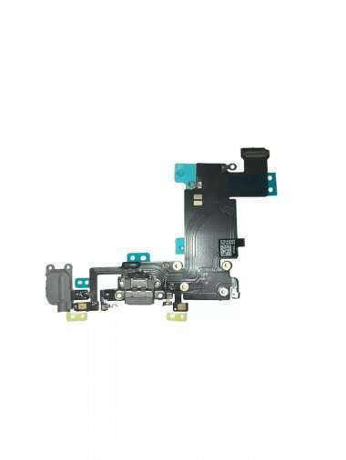 Шлейф для Apple iPhone 6S Plus на разъем зарядки/разъем гарнитуры/микрофон (серый) &mdash; 1