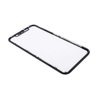 Стекло для Apple iPhone 11 с рамкой и пленкой OCA (черное) &mdash; 1