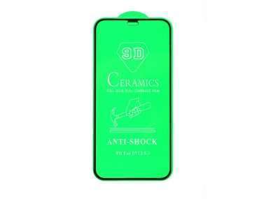 Защитное стекло для Apple iPhone 12 mini (полное покрытие) (черное) &mdash; 1