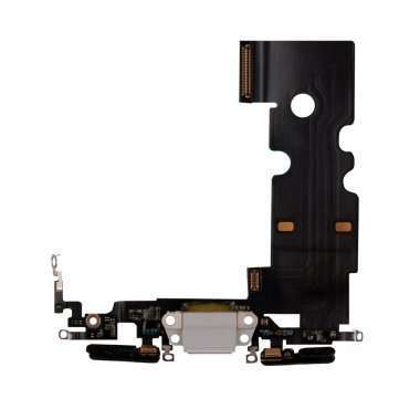 Шлейф для Apple iPhone 8 на разъем зарядки/микрофон (белый) Премиум &mdash; 1