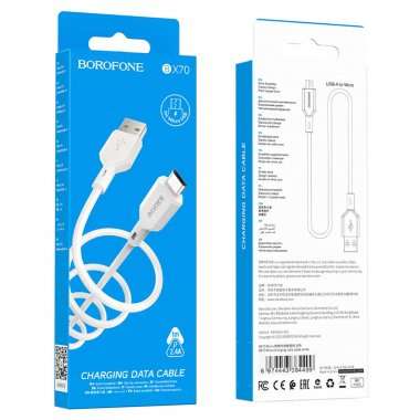 Кабель Borofone BX70 (USB - micro-USB) белый — 2