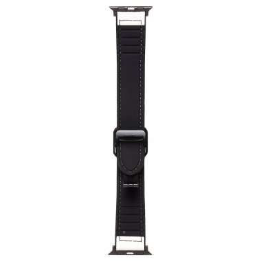 Ремешок - ApW38 Square buckle Apple Watch 42 mm экокожа (белый) — 4