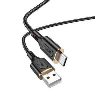 Кабель Hoco X95 Goldentop (USB - micro-USB) (черный) — 5