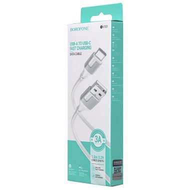 Кабель Borofone BX101 (USB - lightning) 100см (белый) — 2