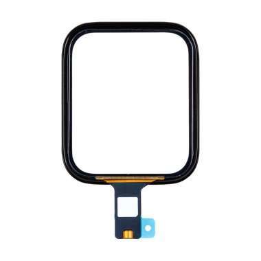 Стекло с тачскрином для Apple Watch SE 44 mm в сборе с OCA пленкой (черное) Стекло с тачскрином для Apple Watch SE 44 mm в сборе с OCA пленкой (черное)