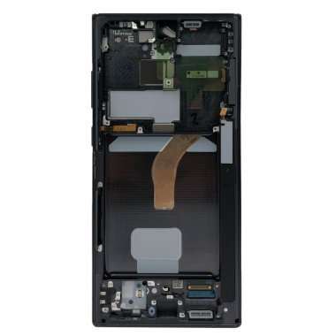Дисплейный модуль с тачскрином для Samsung Galaxy S22 Ultra (S9080) (черный) (TFT) — 3