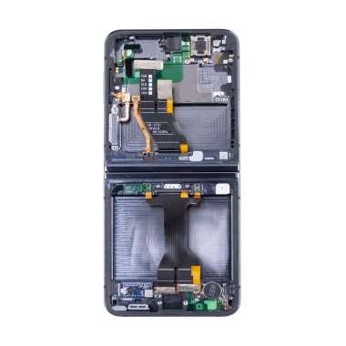Дисплейный модуль с тачскрином внутренний для Samsung Galaxy Z Flip5 (F731B) (черный) &mdash; 1