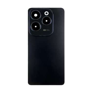 Задняя крышка для Infinix Hot 40 Pro (черная) премиум — 2